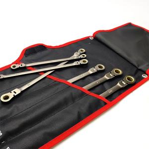 Kết hợp 6 pcs Ratchet cờ lê có thể điều chỉnh Đầu cờ lê cờ lê Bộ kích cỡ khác nhau tự động sửa chữa Matte công cụ Kit - Product Image 1