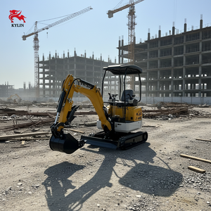 Mini Excavator Hydraulic Digger Attachments Bucket Rake Breaker CE EPA Approved Micro Crawler Digger For <strong>Garden</strong> Digging Planting - Product Image 1