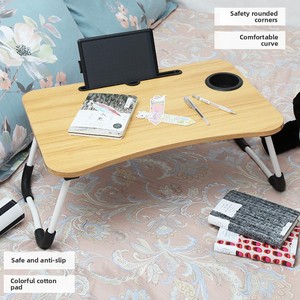 Table d'appoint pliable pour ordinateur portable 60x40cm pour lit, chambre d'enfant, dortoir d'étudiant, fenêtre en <span class=keywords><strong>baie</strong></span> - Chine - Product Image 2