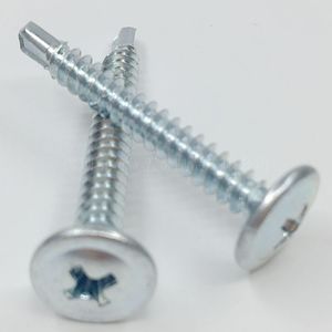 Tapping <b>Screws</b> M4.2x13 To 50mm Phillips Head Round Washer Zinc Plated For Metal Fastening - Product Image 3