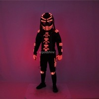 Costume de robot LED RGB Dance Tron pour homme, armure lumineuse, vêtements de scène, performance, fête, déguisement, Halloween, Noël, nouveauté
