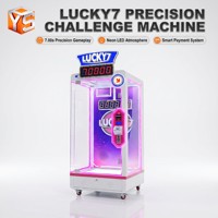 Máquina expendedora comercial de arcade Zdys LUCKY 7 con reloj de tiempo y juego de premios, desafío de 7 segundos, operada con monedas para parques