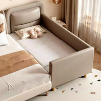 Modernes Klassisches Massivholz Kleines Kinderbett Modulares Verstellbares Wachstumsbett Multifunktionale Umwandelbare Eigenschaften für Kinderzimmer