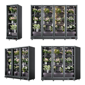 Refrigerador Comercial para Exhibición de Flores, Vitrina Refrigerada para Flores de 1/2/3/4 Puertas con Luz LED para Floristería - Product Image 4
