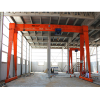 Grue à portique hydraulique professionnelle à poutre simple de 10 tonnes, 5 tonnes et 15 tonnes pour usine