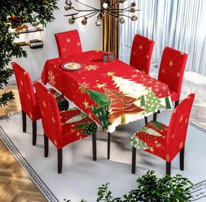 2025 usine expédition rapide maison noël déco <span class=keywords><strong>nappe</strong></span> intérieure impression complète, nouvelle conception d'arbre de noël <span class=keywords><strong>nappe</strong></span> résistant à l'huile - Product Image 3