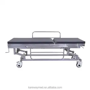 Kareway Manual Adjustable Height Non Magnetic Stainless Steel Mri Patient Transport Table