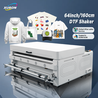 Machine à secouer la poudre DTF professionnelle, entièrement automatique, pour rouleaux d'acier de 64 pouces/160 cm, à secouage latéral, directement de l'usine
