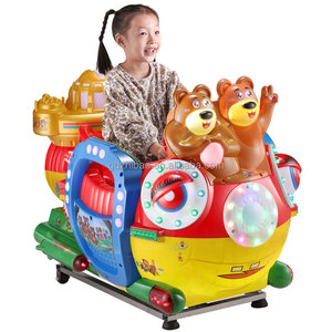 Máquina de <span class=keywords><strong>arcade</strong></span> de parque de atracciones para niños que funciona con monedas con motor eléctrico oscilante, juego de carreras para niños y empujador de monedas de coche oscilante - Product Image 4