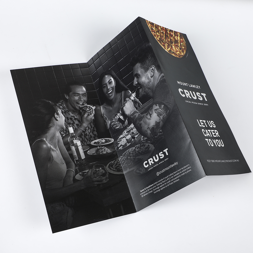 Cheap paper Paperboard A4 Customized Design CMYK printing Luxury Graduation Business Medical Flyers Catalogue Trifold Brochures