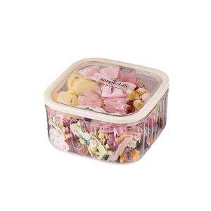 Boîte de rangement pour accessoires de cheveux pour enfants de grande capacité Boîte <span class=keywords><strong>à</strong></span> <span class=keywords><strong>bijoux</strong></span> en épingle <span class=keywords><strong>à</strong></span> cheveux <span class=keywords><strong>à</strong></span> élastique pour bandeau de petite fille - Product Image 1