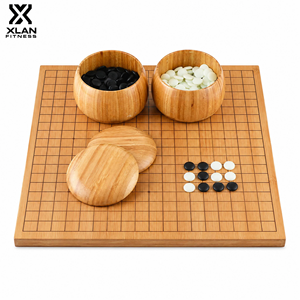 <span class=keywords><strong>Jeu</strong></span> de Go en bambou XLAN, plateau 47x44cm, 361 pierres avec bols, échecs chinois Gomoku, <span class=keywords><strong>jeu</strong></span> de table en bois <span class=keywords><strong>pour</strong></span> adultes - Product Image 1