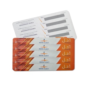 Fabricant de cartes de recharge télécom mobiles, cartes prépayées en papier avec revêtement à gratter pour code PIN, carte d'appel à gratter personnalisée - Product Image 4