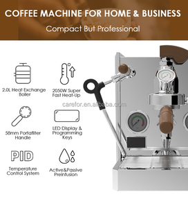 <span class=keywords><strong>Cafetera</strong></span> Comercial Profesional de Acero Inoxidable de 2050W y 15 Bares con 1 Grupo, Máquina de Espresso E61 para Cafetería - Product Image 3