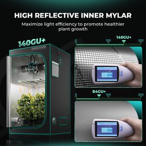 เต็นท์ปลูกต้นไม้ <span class=keywords><strong>Mars</strong></span> <span class=keywords><strong>Hydro</strong></span> คุณภาพสูง ขนาด 4x4x6.5 ฟุต (120x120x200 ซม.) ประกอบง่าย ป้องกันแสงรั่วซึม ผ้า 1680D - Product Image 2