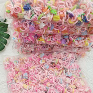 Anelli per Bambini Jincan, Cartoni Animati Carini in Resina/PVC Trasparente, Sezione Asilo, Animali/Zodiaco/Personaggi, Confezione all'Ingrosso - Product Image 3