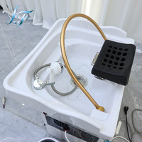 Équipement de spa capillaire japonais, thérapie capillaire, lavabo portable mobile sans plomberie, bac à shampooing de salon avec réservoir d'eau