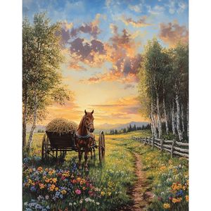 CHENISTORY <span class=keywords><strong>Peinture</strong></span> par numéros Lac, images DIY par numéros, paysage à peindre sur toile pour la décoration intérieure - Product Image 1