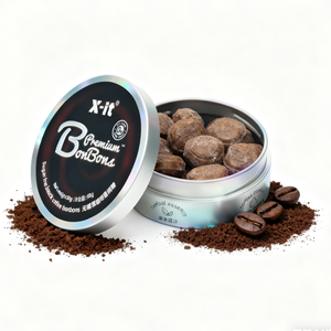 Fabricants de bonbons au café noir sans sucre en Chine Bonbons durs dans une boîte en métal Bon Bon Bonbons durs - Product Image 1