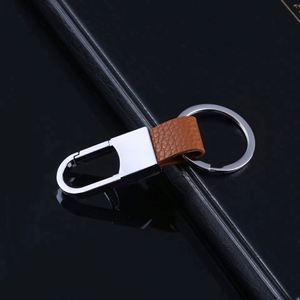 High End Good Quality Men's <b>Key</b> <b>Chain</b> <b>Leather</b> Keychain Metal Car Keyring Activity Small Gift Custom Promotional Gifts - Product Image 6