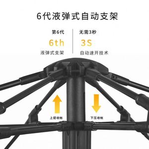 Carpa de Camping Instantánea para 3-4 Personas, Impermeable, Protección UV Automática, Refugio Familiar para Exteriores con Bolsa de Transporte - Product Image 3