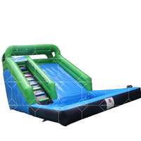 Toboggan Aquatique Gonflable Commercial en PVC, Conception Humide ou Sèche pour Enfants et Adultes, Idéal pour Usage Domestique ou Aire de Jeux