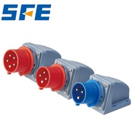 SFE deuxième génération SFN IP44 IP67 jaune rouge Blue16A 32A 63A 125A 220-415V 6H 2P + E 3pin/4pin/5pin prise d'appareil industriel
