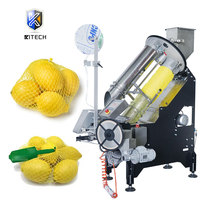 Automatische citrusvruchten netzak verpakkingsmachine met weeg- en etiketteerfunctie voor citroenen in gaaszakken