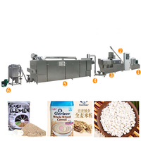 Machine de fabrication de poudre nutritionnelle. Peut être utilisée avec du riz et du maïs. Ligne de production de poudre nutritionnelle entièrement automatisée.