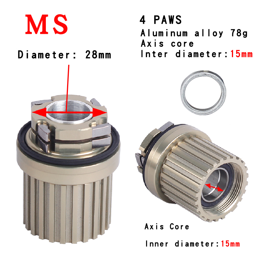 4 cliquets MS 12S 15MM