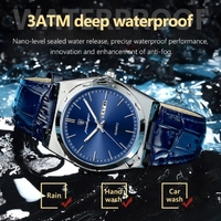 Montres à quartz pour hommes POEDAGAR 930, mode de luxe, étanches, aiguilles lumineuses, date, semaine, montre-bracelet en cuir pour hommes
