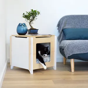 쉬운 조립된 애완 동물 친절한 가구 안락한 애완 동물 별장 작은 개 상자 강아지 아늑한 고양이 침대 집