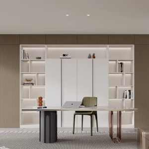 Pintu Lemari Interior WPC/<span class=keywords><strong>PVC</strong></span> Melinco dengan Pencocokan Warna Kustom, Pelapis Dinding, Furnitur Rumah Mewah Modern, Finishing Villa - Product Image 3