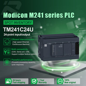 Sch-neider ของแท้รุ่นใหม่ TM241C24U คอนโทรลเลอร์ M241 แบบ 24 จุดอินพุต/เอาต์พุต  คอนโทรลเลอร์ PLC แบบตั้งโปรแกรมได้ รุ่น Modicon M241 ซีรีส์ TM241C24U - Product Image 1