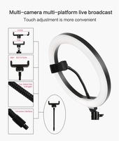 Vente en gros pas cher et de bonne qualité 26cm 10 pouces Selfie Dimmable Led Ring Light Trépied pour la diffusion en direct