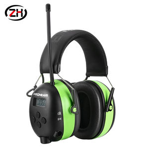 Casque de protection auditive Bluetooth 5.4, 25 dB NRR, protège-oreilles de sécurité mains libres avec musique et fonction téléphone pour la tonte, les ateliers - Product Image 1