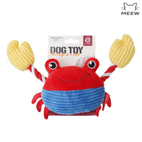 Jouet interactif pour chien en peluche, motif crevette et crabe de dessin animé, avec couineur, corde en coton résistante aux morsures, pour la dentition, le jeu de cachette et le jeu d'agression