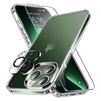 Protection d'écran Maxyi 5 en 1 avec coque de téléphone et verre de protection d'appareil photo pour iPhone 14 15 16 17 Pro Max
