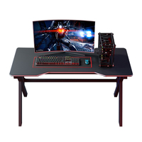Bureau de jeu ergonomique G2 pour configuration PC, grand espace de travail, table d'ordinateur avec gestion des câbles