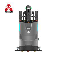 Robot Industri kustom Tiongkok cerdas AGV Forklift pengisian gudang Forklift otomatis Robot AGV