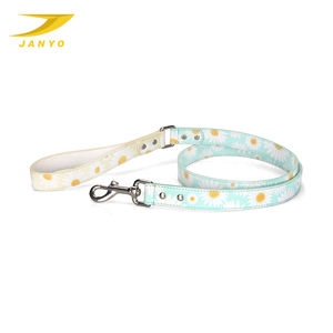 <span class=keywords><strong>Collar</strong></span> de cuero PU con estampado de contraste, correa de perro con patrón personalizado - Product Image 3