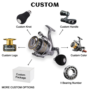 <span class=keywords><strong>Moulinet</strong></span> de pêche universel sans espace personnalisé, <span class=keywords><strong>moulinet</strong></span> de pêche à la ligne en nylon métallique lisse et soyeux de qualité professionnelle, moulinets de pêche à la ligne en rivière - Product Image 4