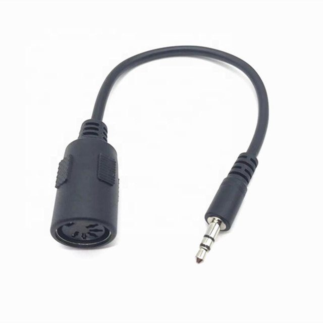 Customize 5 Pin Din Cable 5 Pin DIN Female to 3.5mm TRS Male MIDI Cable