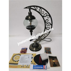 Moroccan DIY Turkish Table Lamp Kit Bohemian Mosaic Handmade Lamp <strong>Glass</strong> <strong>Shade</strong> Vintage Turkish Lamp - Product Image 6