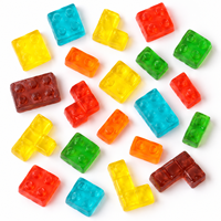 Bonbons comestibles halal pour enfants, bonbons chinois personnalisés, bonbons gélifiés bon marché en forme de lettres
