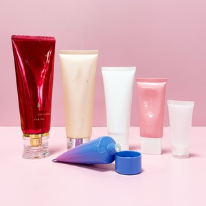 หลอดบรรจุภัณฑ์เครื่องสำอางเปล่าขายดี หลอดพลาสติกเครื่องสำอาง 60 มล. 80 มล. รับผลิตแบบ OEM ODM หลอดครีมบำรุงผิว - Product Image 5