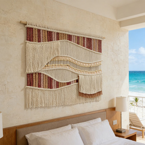 Decorazioni <span class=keywords><strong>da</strong></span> Parete in Macramè Intrecciato a Mano all'Ingrosso per Studi di Interior Design e Marchi di Arredamento - Product Image 3