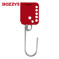 Cadenas de sécurité papillon rouge en acier inoxydable pour cadenassage et étiquetage (LOTO) pour la gestion multi-personnes