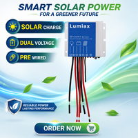 Régulateur de charge solaire PWM Lumiax 10A 12V 24V pour panneau solaire et système solaire