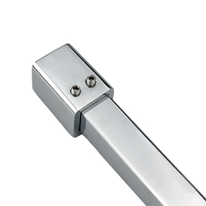 Stabilisateur de panneau mural carré en laiton à 0 degré pour porte de douche sans cadre, support de barre de douche - Product Image 3
